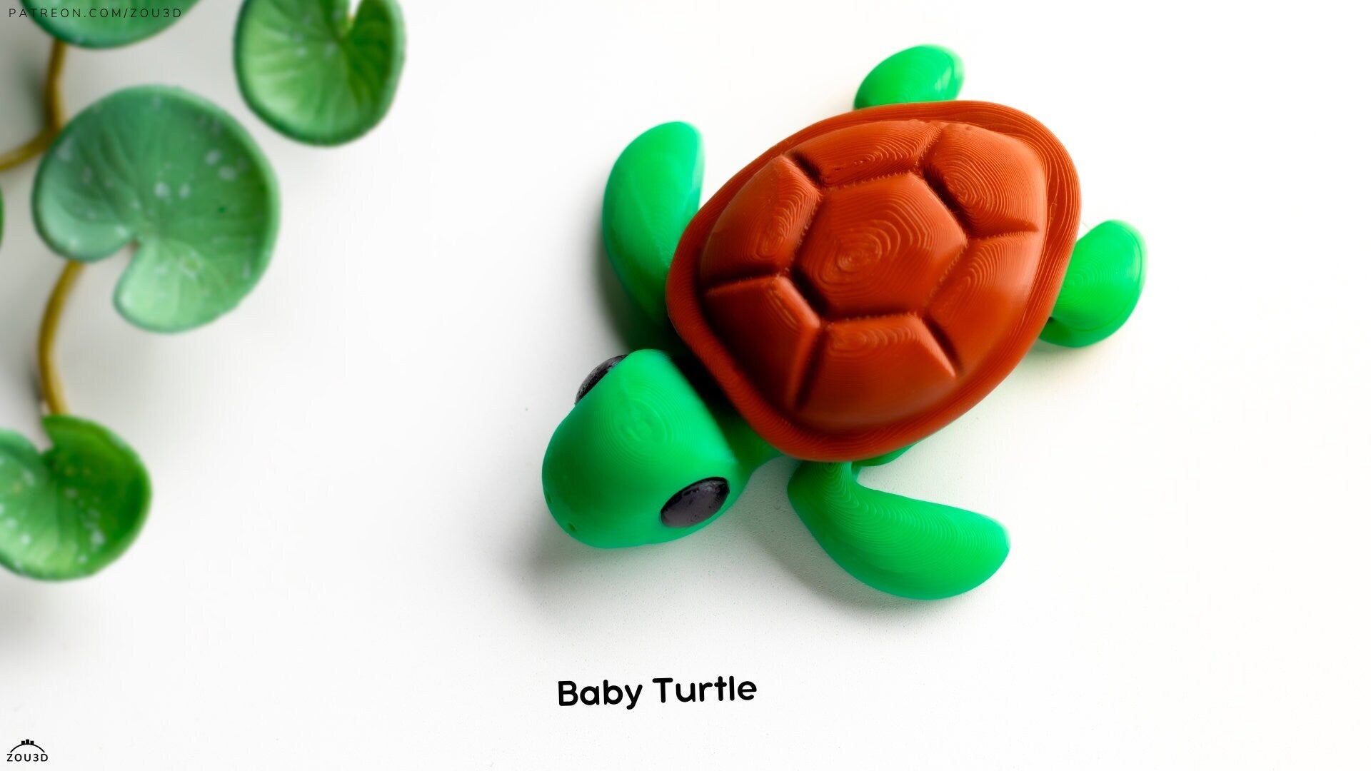 Baby Turtle Keyring / Model