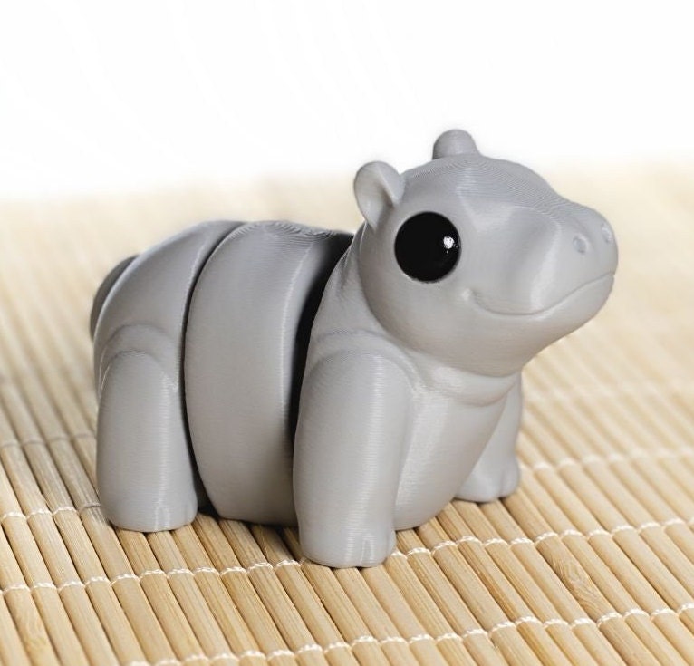 Baby Hippo Keyring / Model