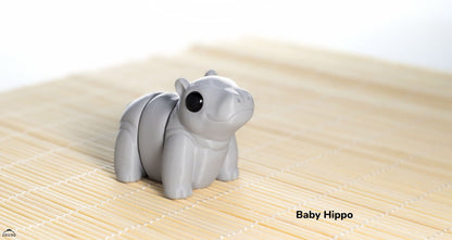 Baby Hippo Keyring / Model