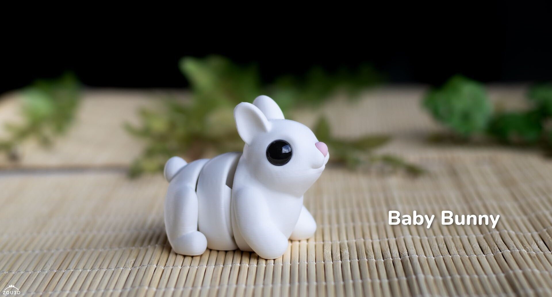 Baby Bunny Keyring / Model