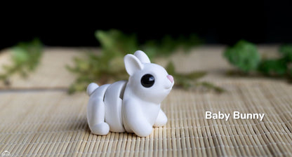 Baby Bunny Keyring / Model