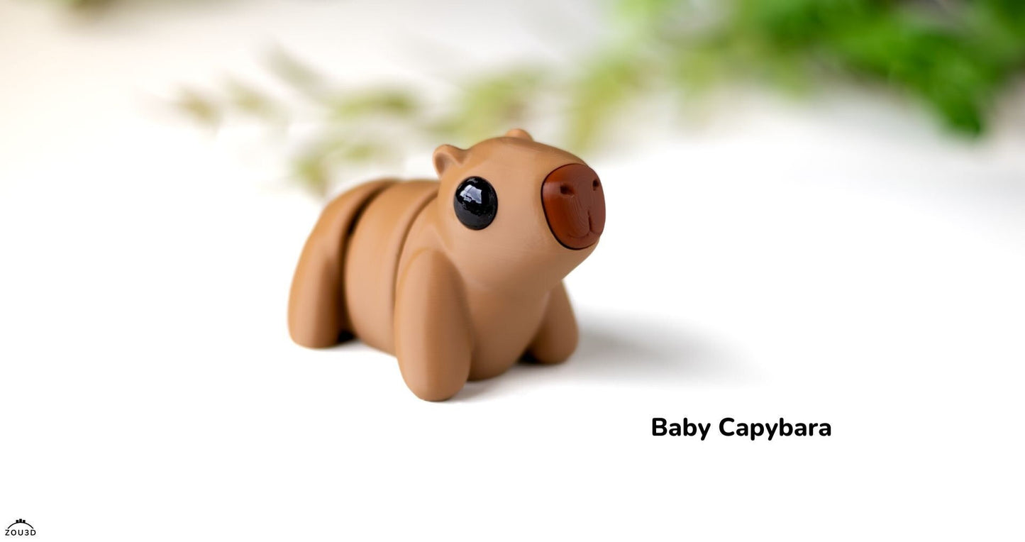 Baby Capybar Keyring / Model