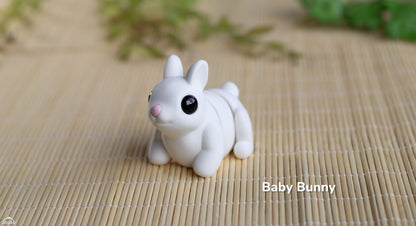 Baby Bunny Keyring / Model