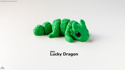 Baby Lucky Dragon Keyring / Model