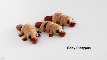 Baby Platypus Keyring / Model