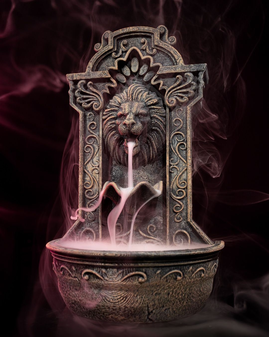 Lion Fountain Incense Burner