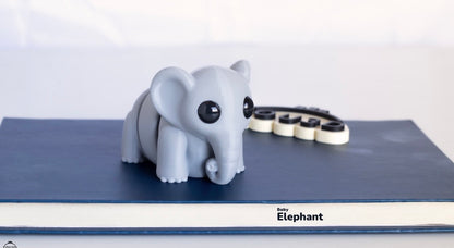 Baby Elephant Keyring / Model