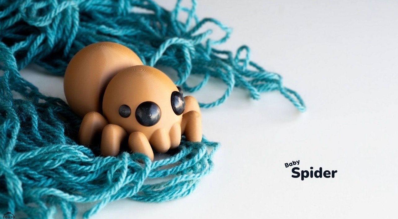 Baby Spider Keyring / Model