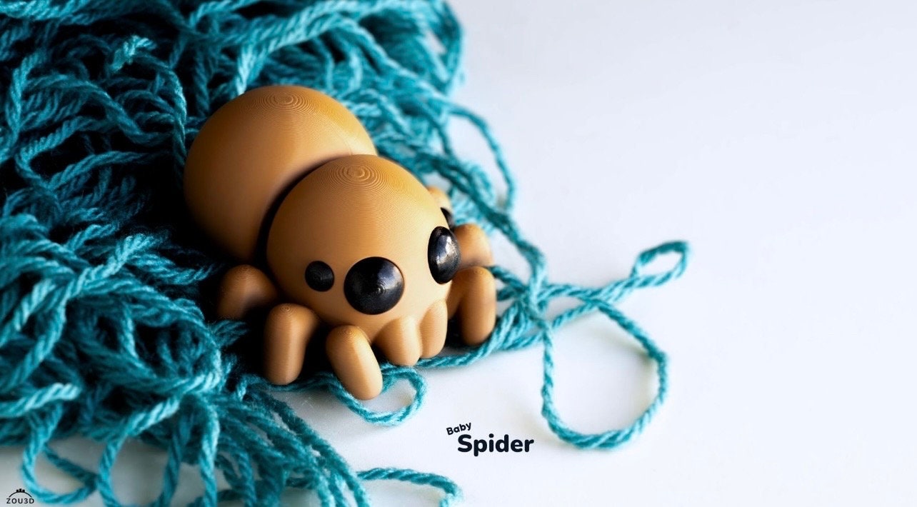 Baby Spider Keyring / Model