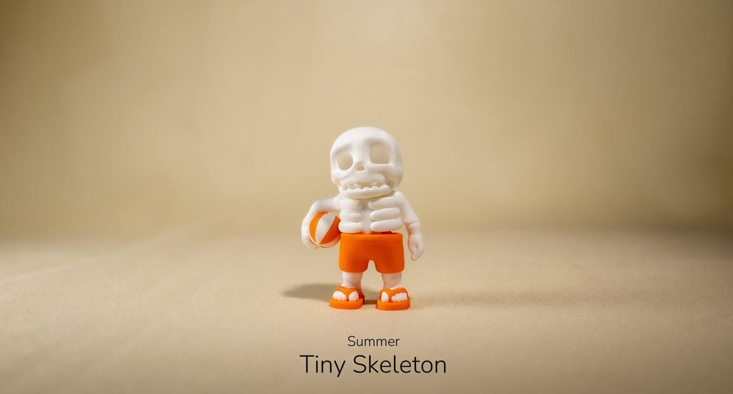 Summer Tiny Skeleton Keyring / Model