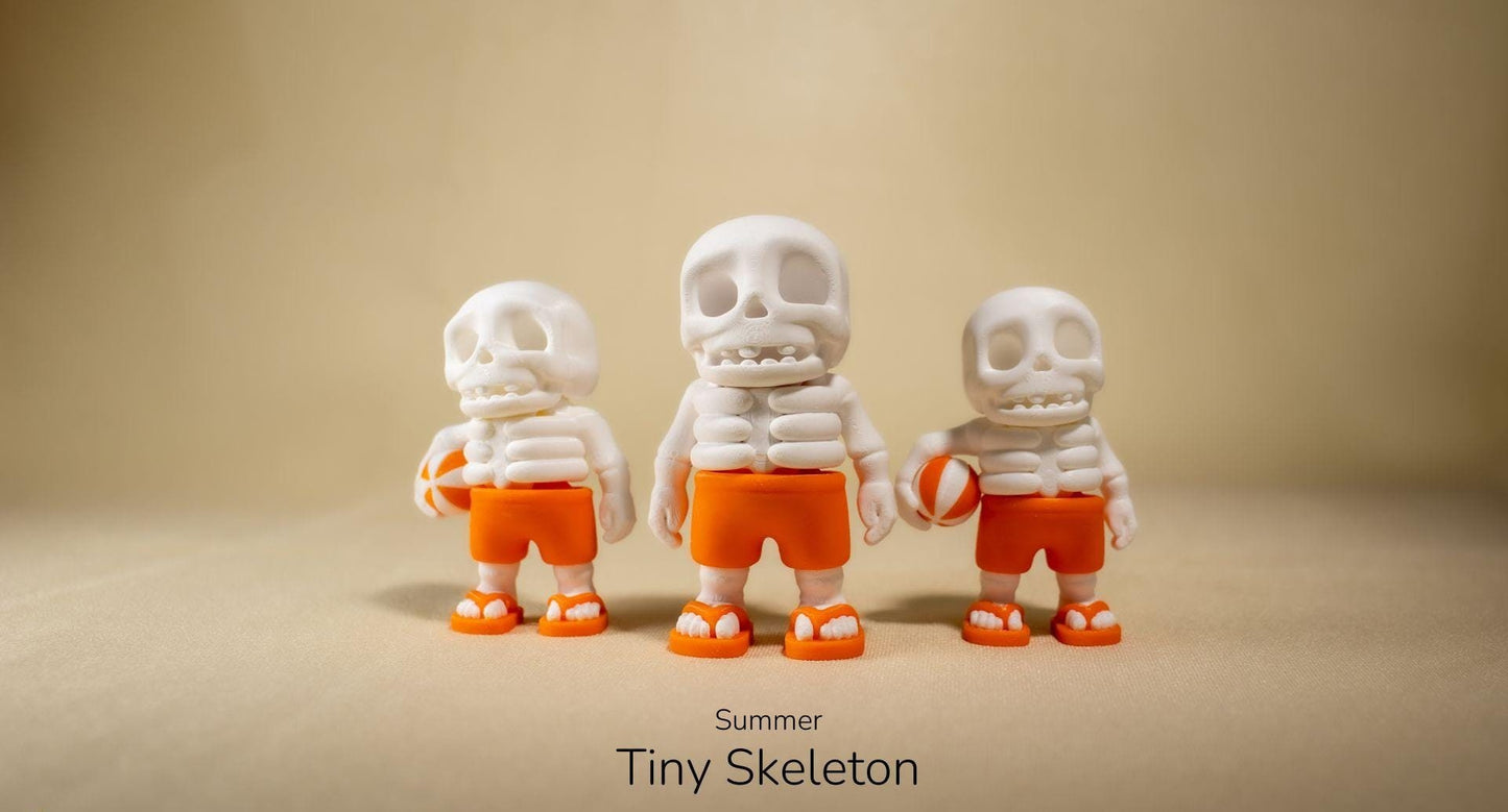 Summer Tiny Skeleton Keyring / Model