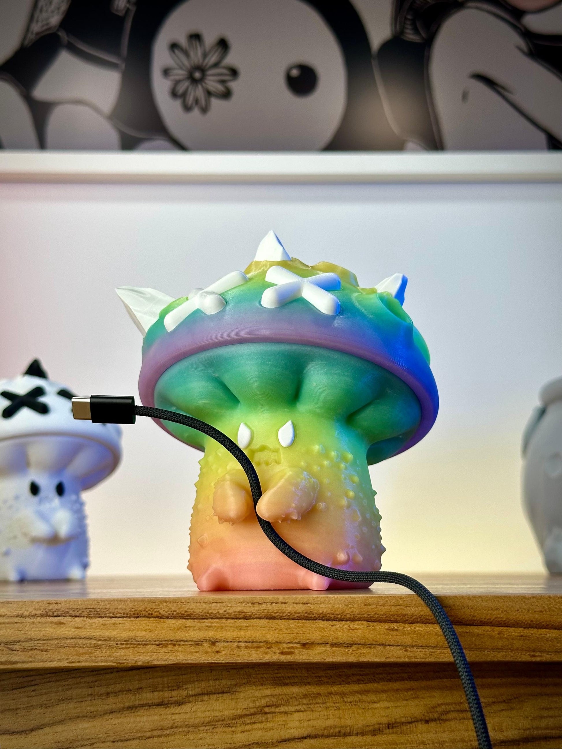 Toxic Mushroom Cable Holder