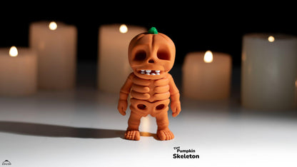 Tiny Pumpkin Skeleton Keychain / Model