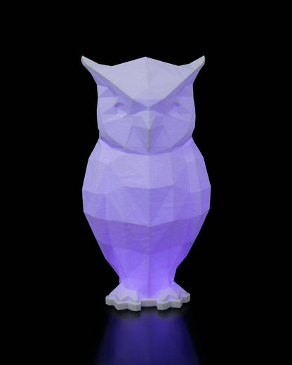 Low Poly Owl Table Lamp