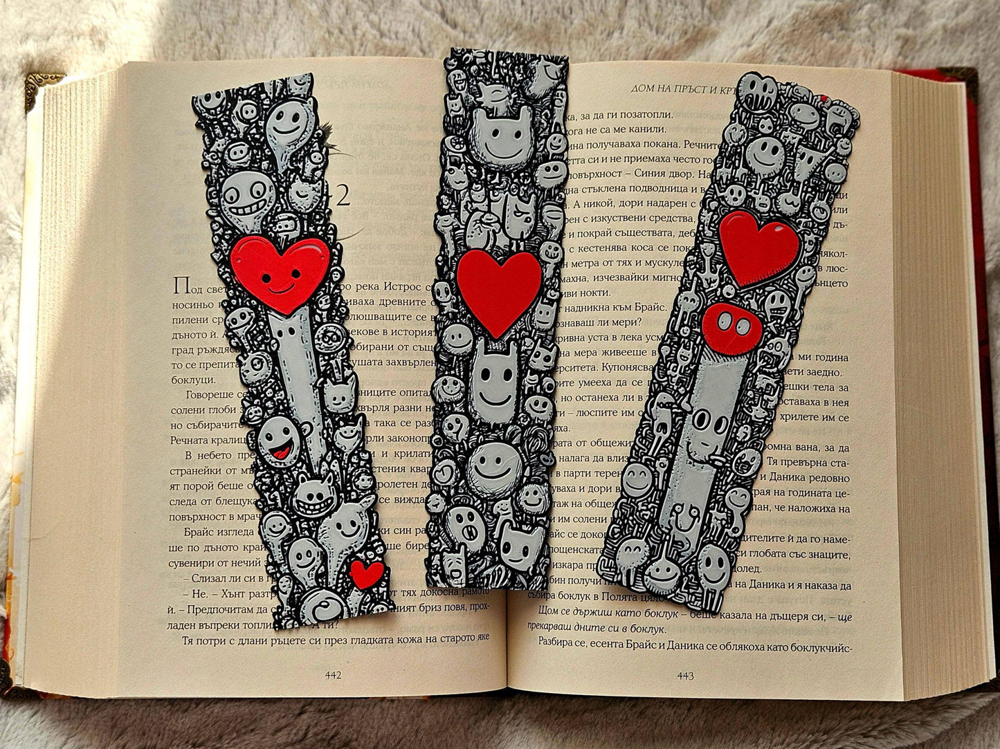 Love Doodles Bookmark Set