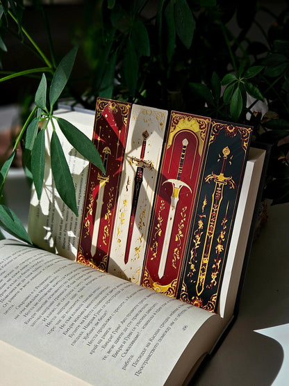 Elven Sword Inspired Bookmark Set