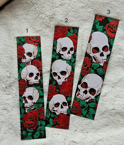 Skulls and Roses Bookmark Set