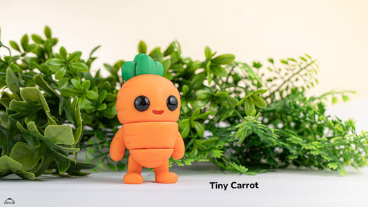 Tiny Carrot Keychain / Model