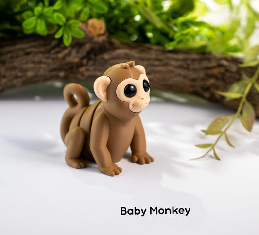 Baby Monkey Keyring / Model