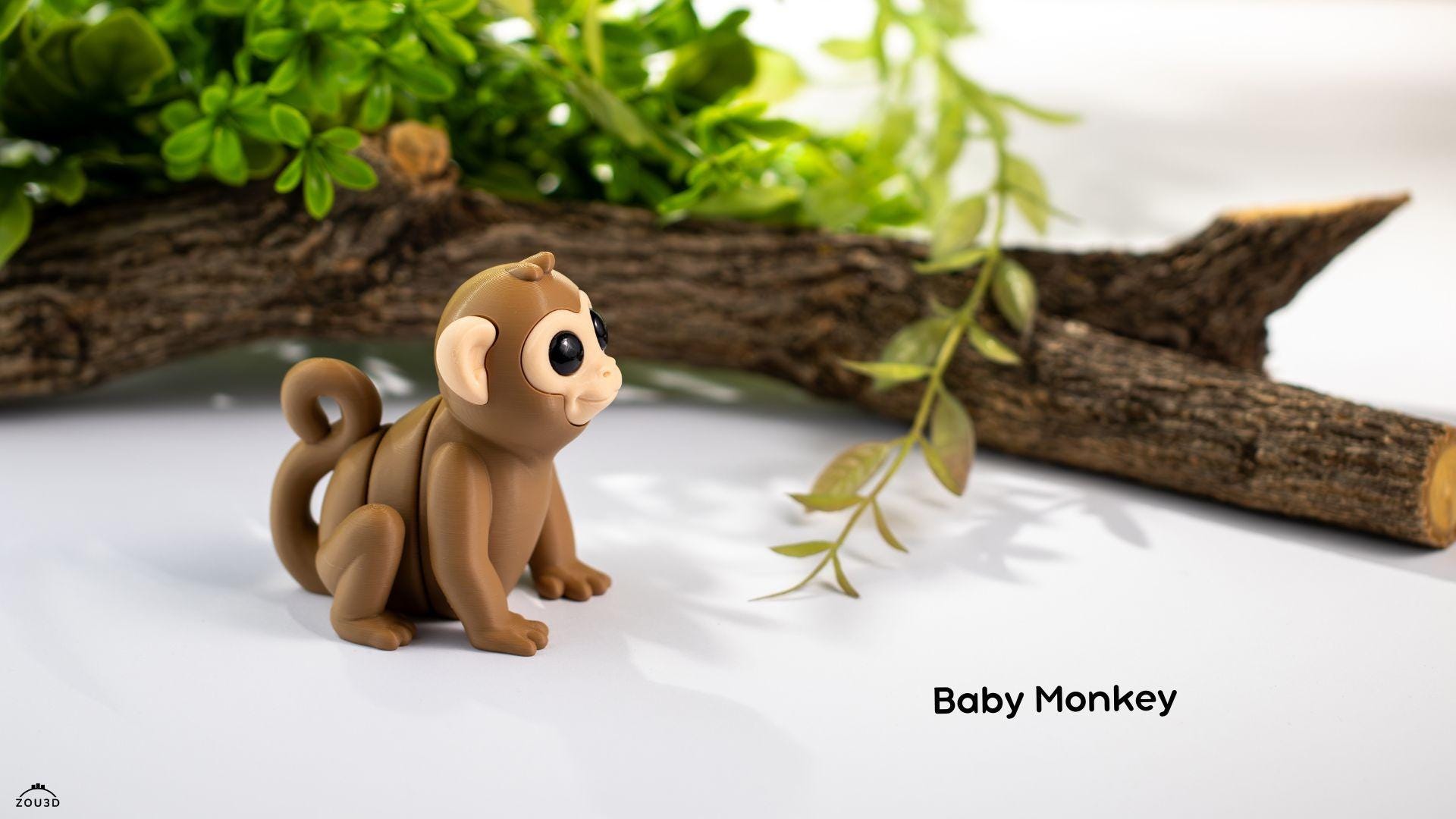 Baby Monkey Keyring / Model