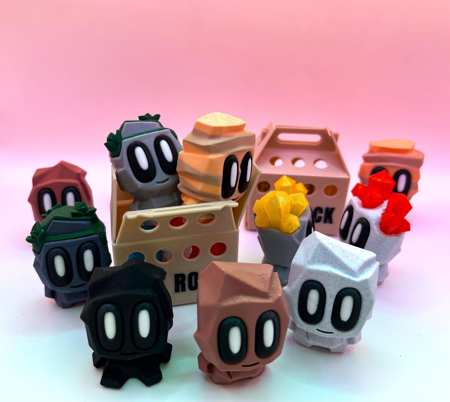 Blob Rock Desk Pet | Cute Collectable Desk Companion