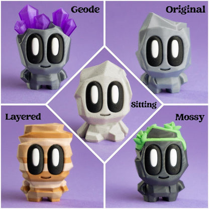 Blob Rock Desk Pet | Cute Collectable Desk Companion