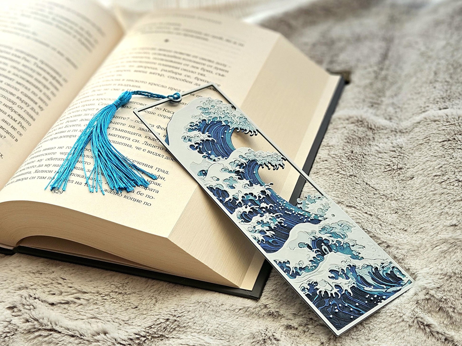 Great Wave Bookmark | Japanese Art Inspired Framed Design