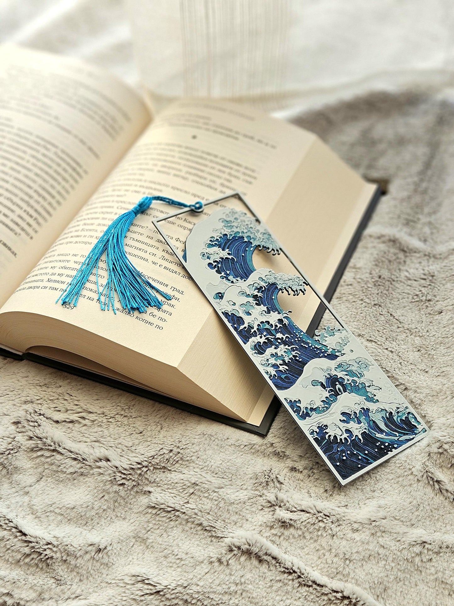 Great Wave Bookmark | Japanese Art Inspired Framed Design