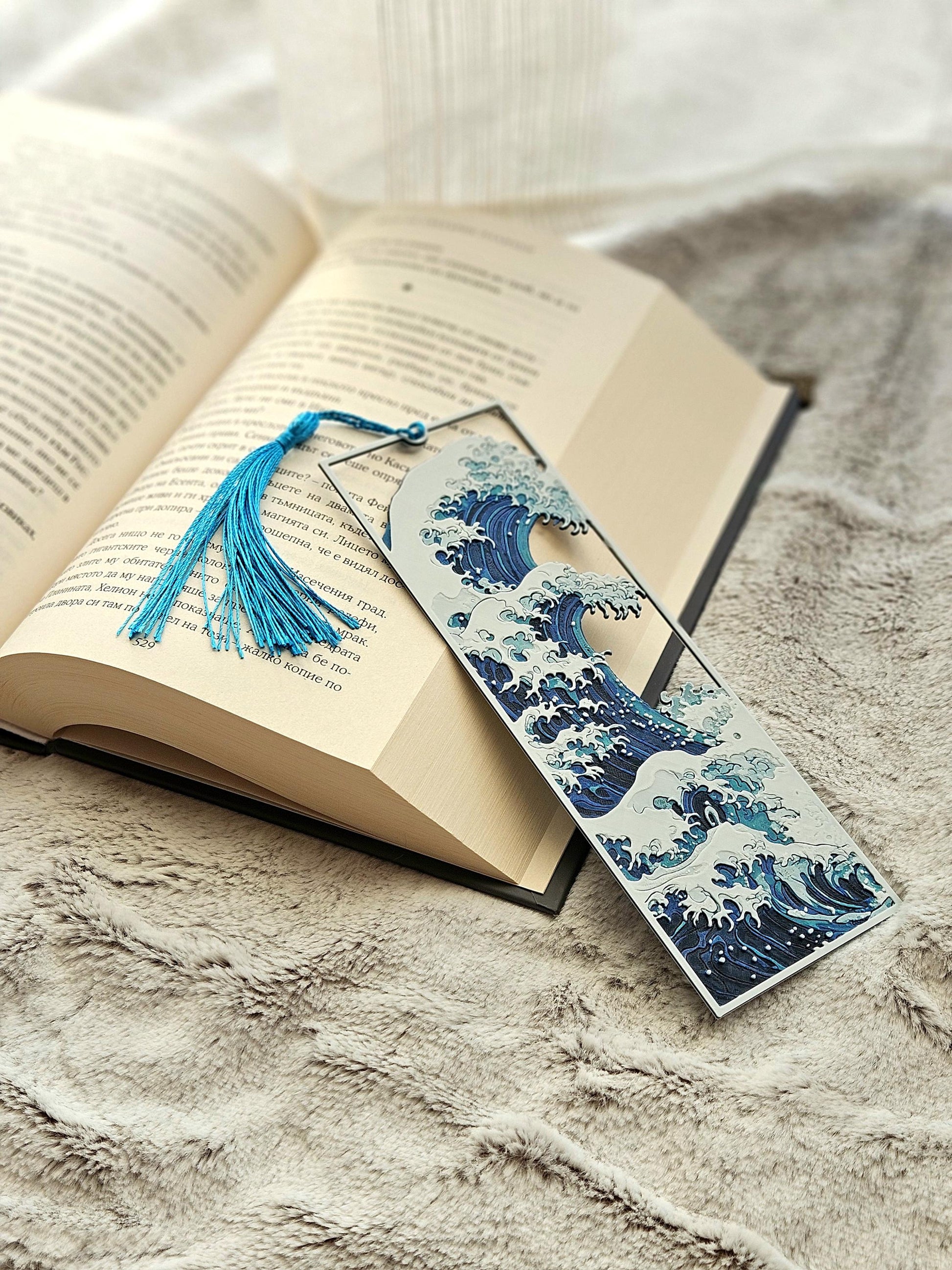 Great Wave Bookmark | Japanese Art Inspired Framed Design