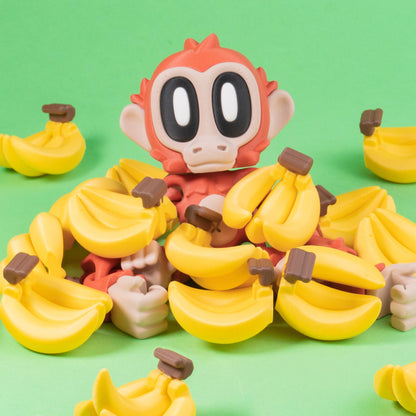 Flexi Blob Monkey with Magnetic Vine – Jungle Collectible