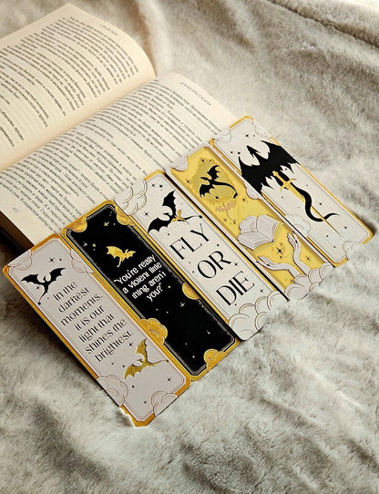 Dragon Inspired Bookmark Set | Fantasy Bookmarks for Readers, Dragon Lover Gift