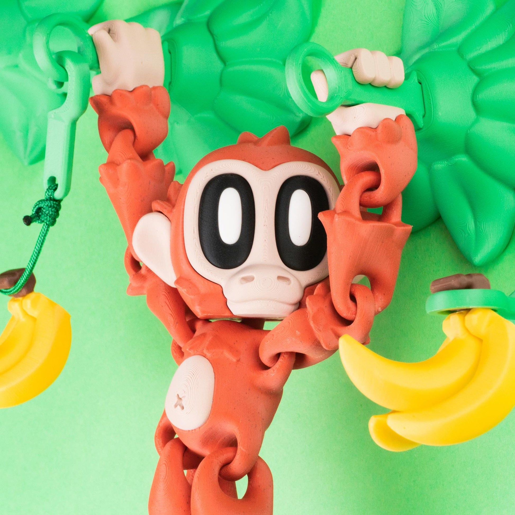 Flexi Blob Monkey with Magnetic Vine – Jungle Collectible