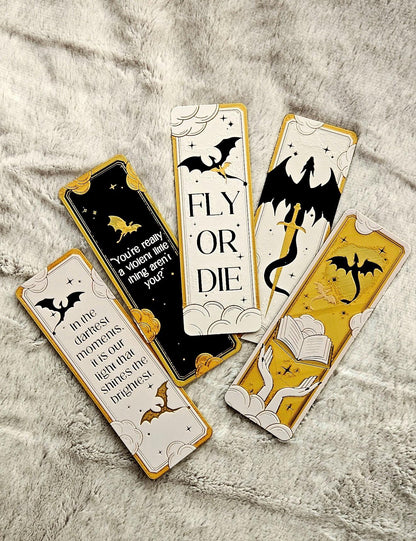Dragon Inspired Bookmark Set | Fantasy Bookmarks for Readers, Dragon Lover Gift