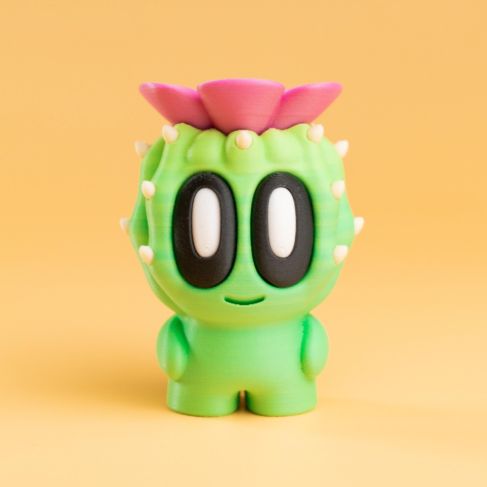 Blob Desert Plant Collectables | Mini Cactus Desk Companion, Plant Decor