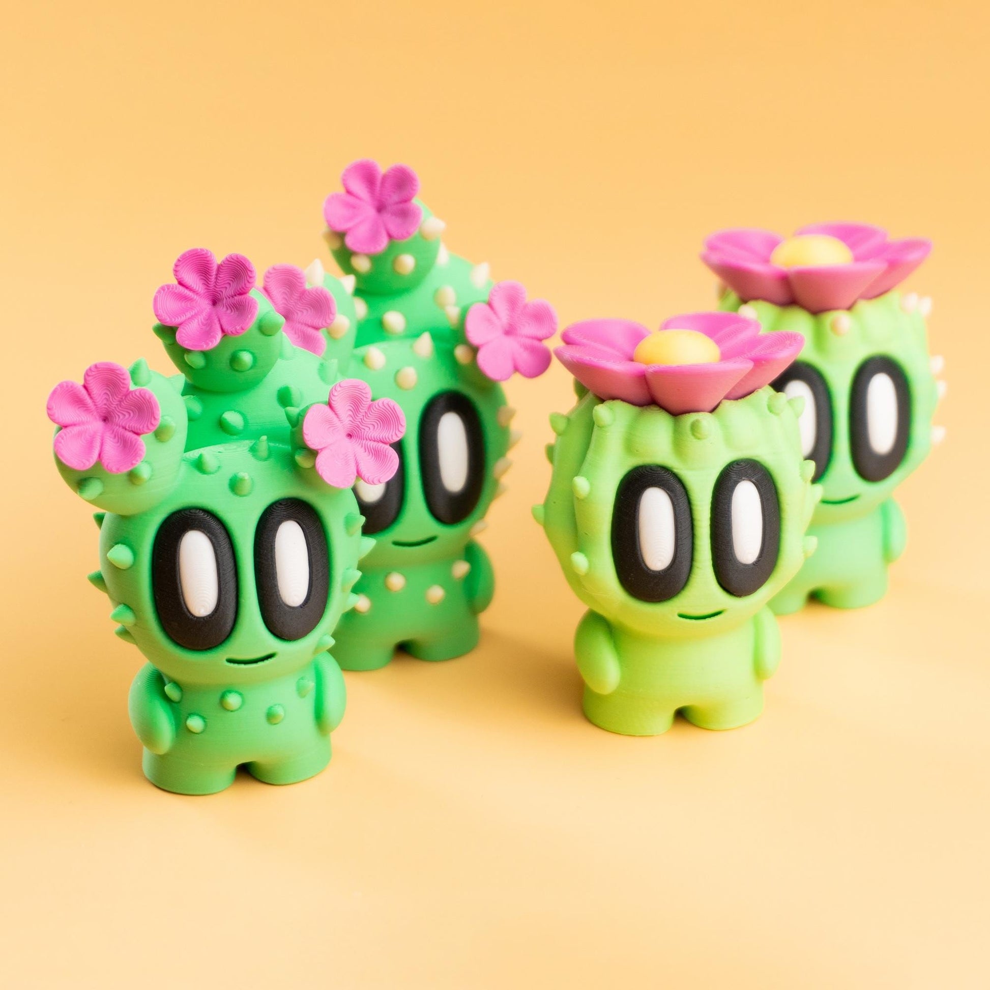 Blob Desert Plant Collectables | Mini Cactus Desk Companion, Plant Decor
