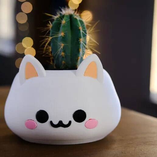 Cute Cat Planter - Xeon Crafts 