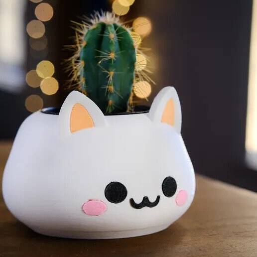 Cute Cat Planter - Xeon Crafts 