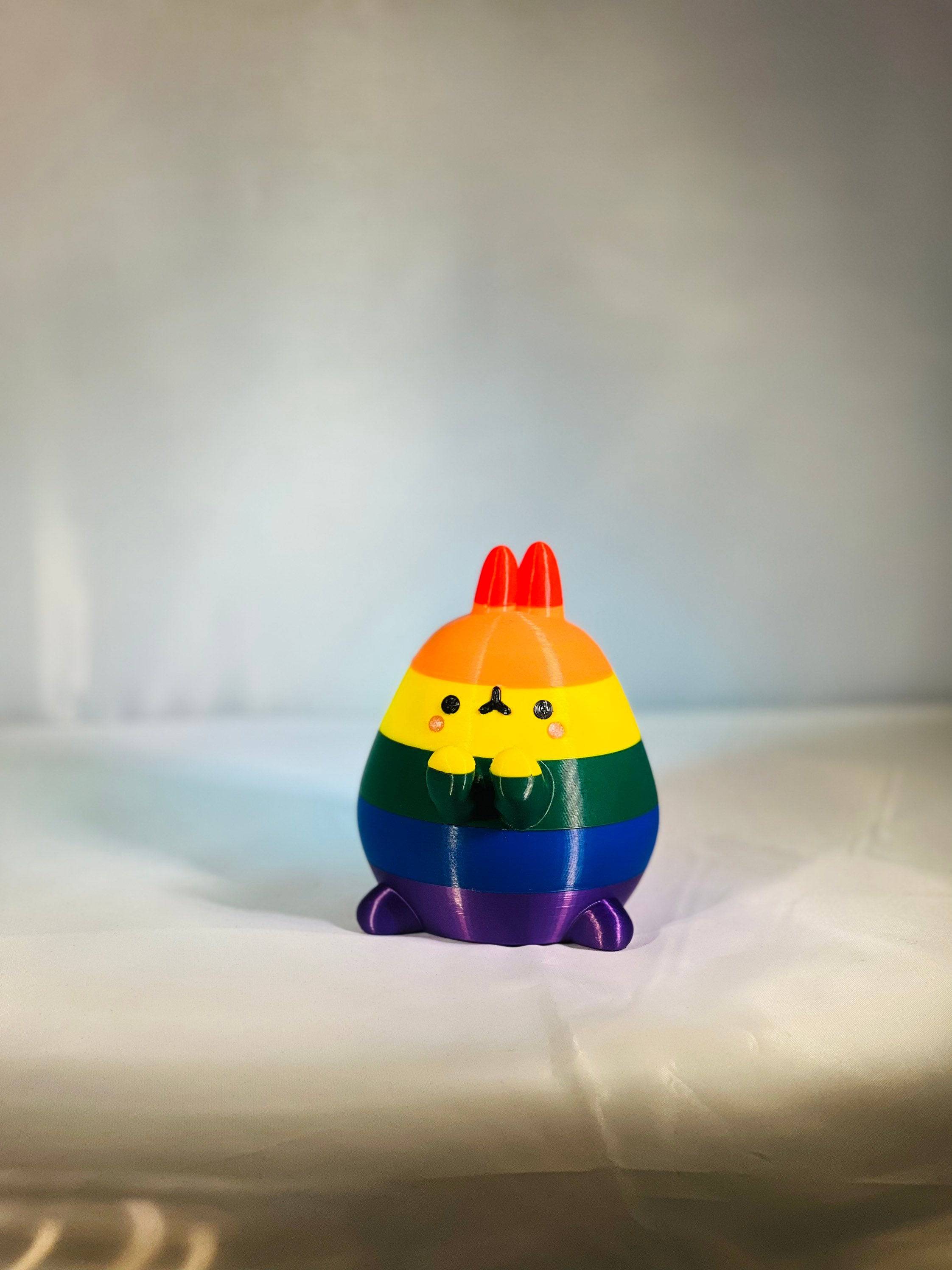 Rainbow bunny - Xeon Crafts 