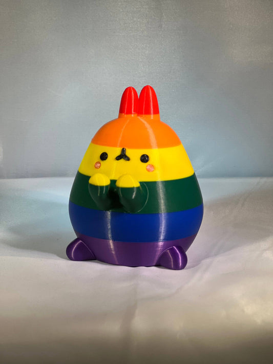 Rainbow bunny - Xeon Crafts 
