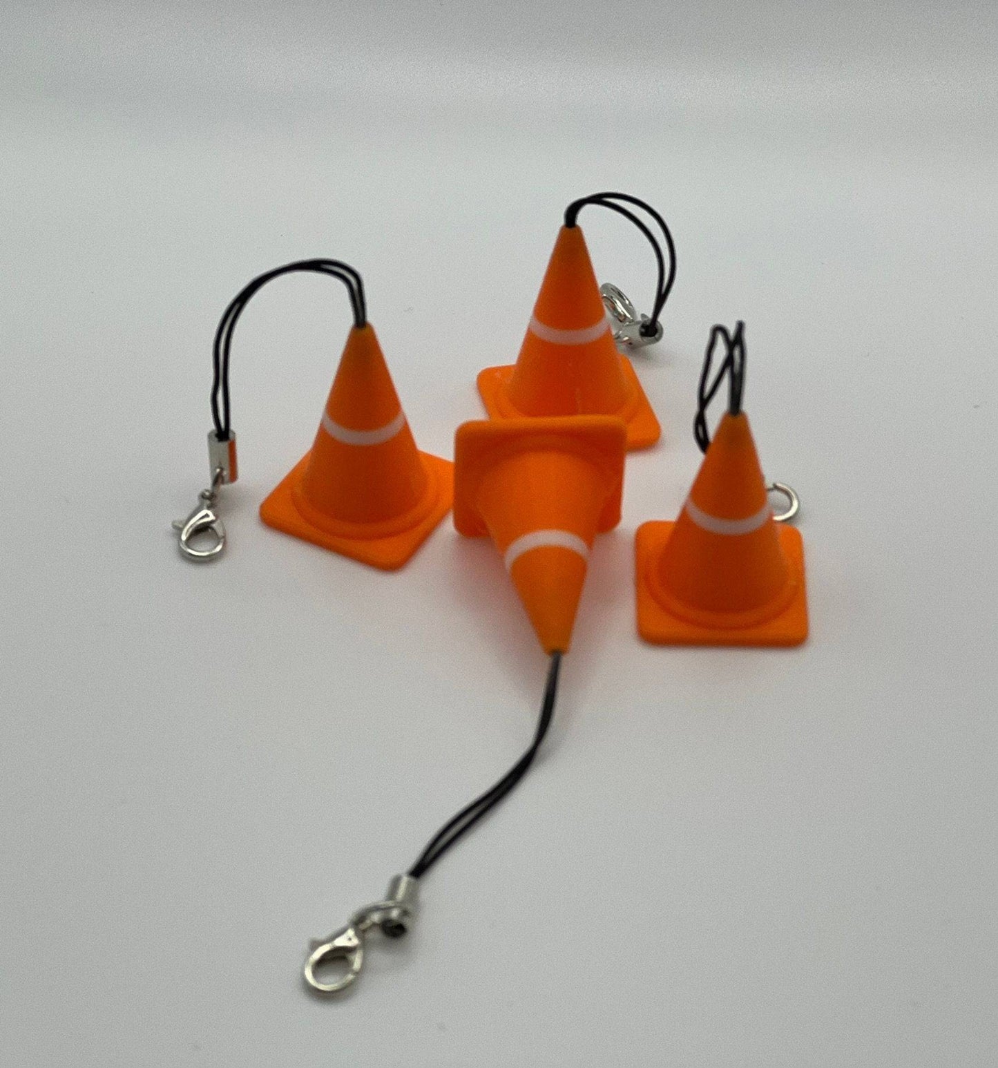 Traffic Cone Keyrings Xeon Crafts