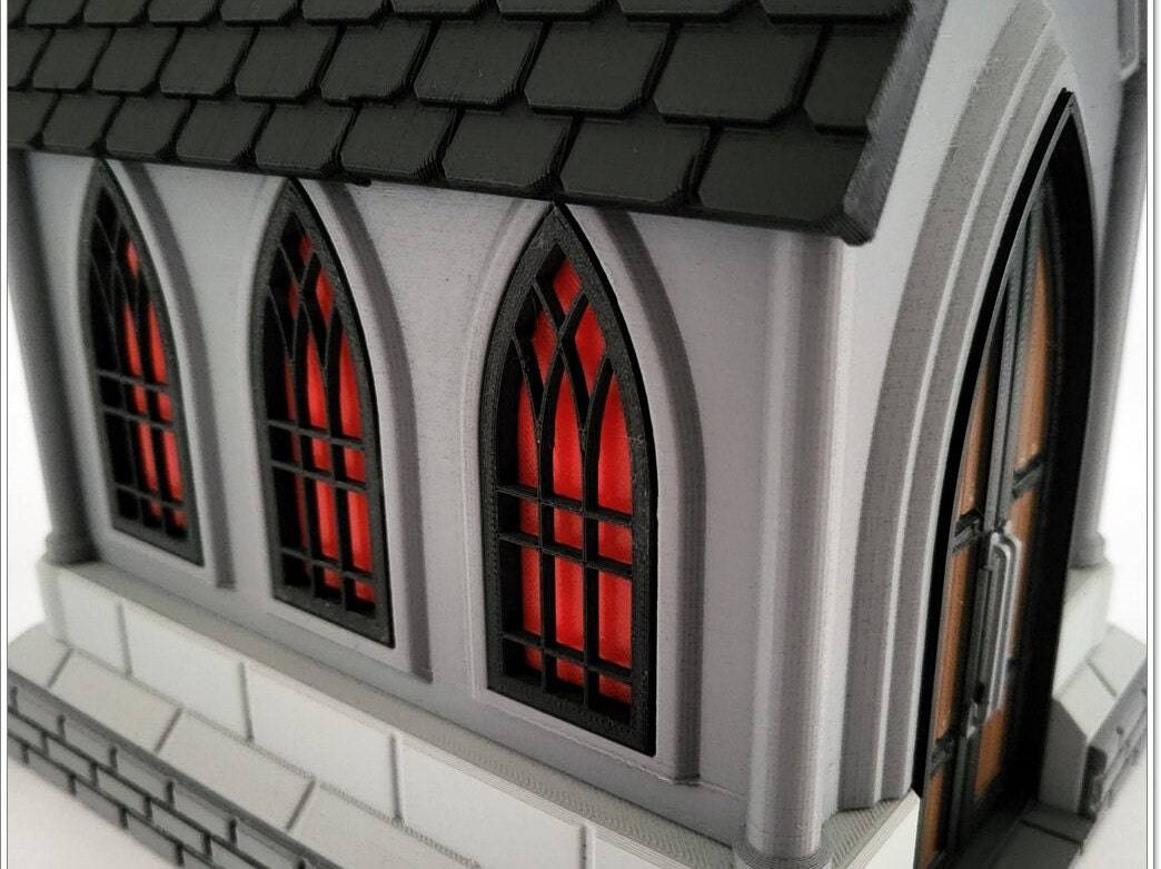 Gothic Chapel Candy Jar - Xeon Crafts 