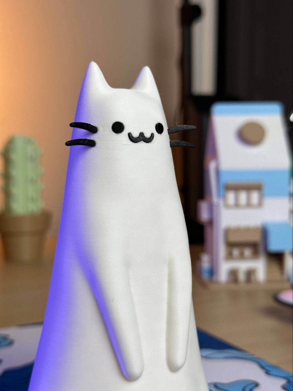 Kawaii Sitting Cat - Xeon Crafts 