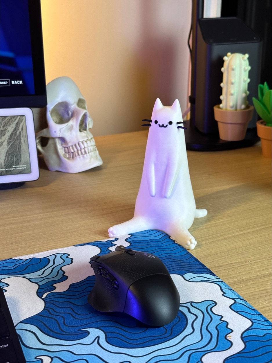 Kawaii Sitting Cat - Xeon Crafts 