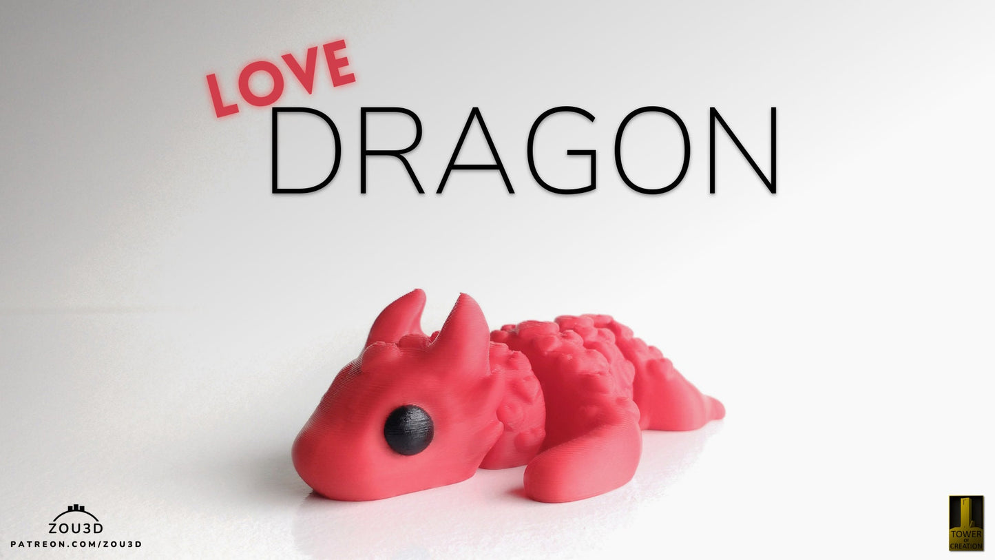 Love Dragon Keyring / Model