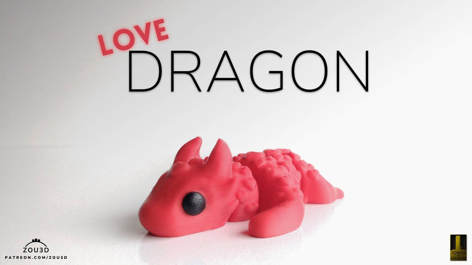 Love Dragon Keyring / Model - Xeon Crafts 