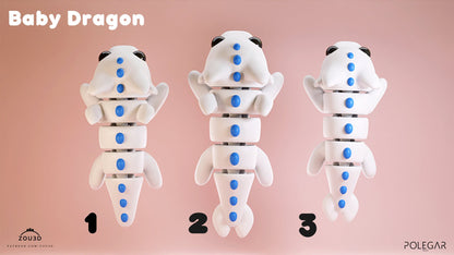 Baby Dragon Keyring / Model