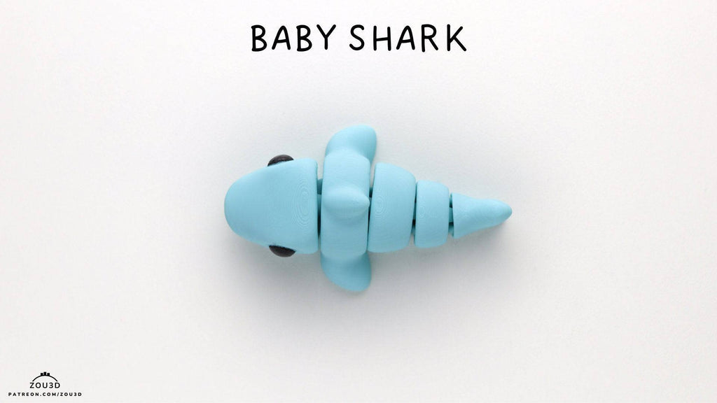Baby Shark Keyring / Model - Xeon Crafts 
