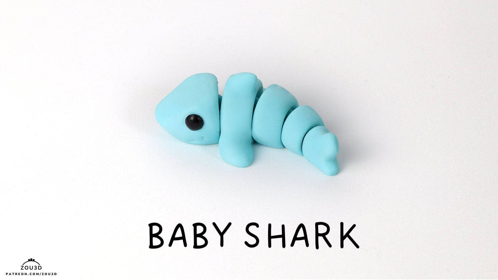 Baby Shark Keyring / Model - Xeon Crafts 