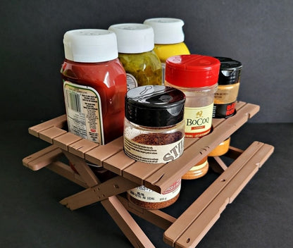 Picnic Table Condiment Holder