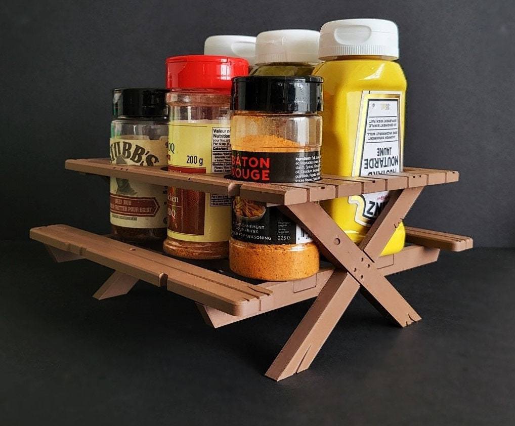 Picnic Table Condiment Holder - Xeon Crafts 